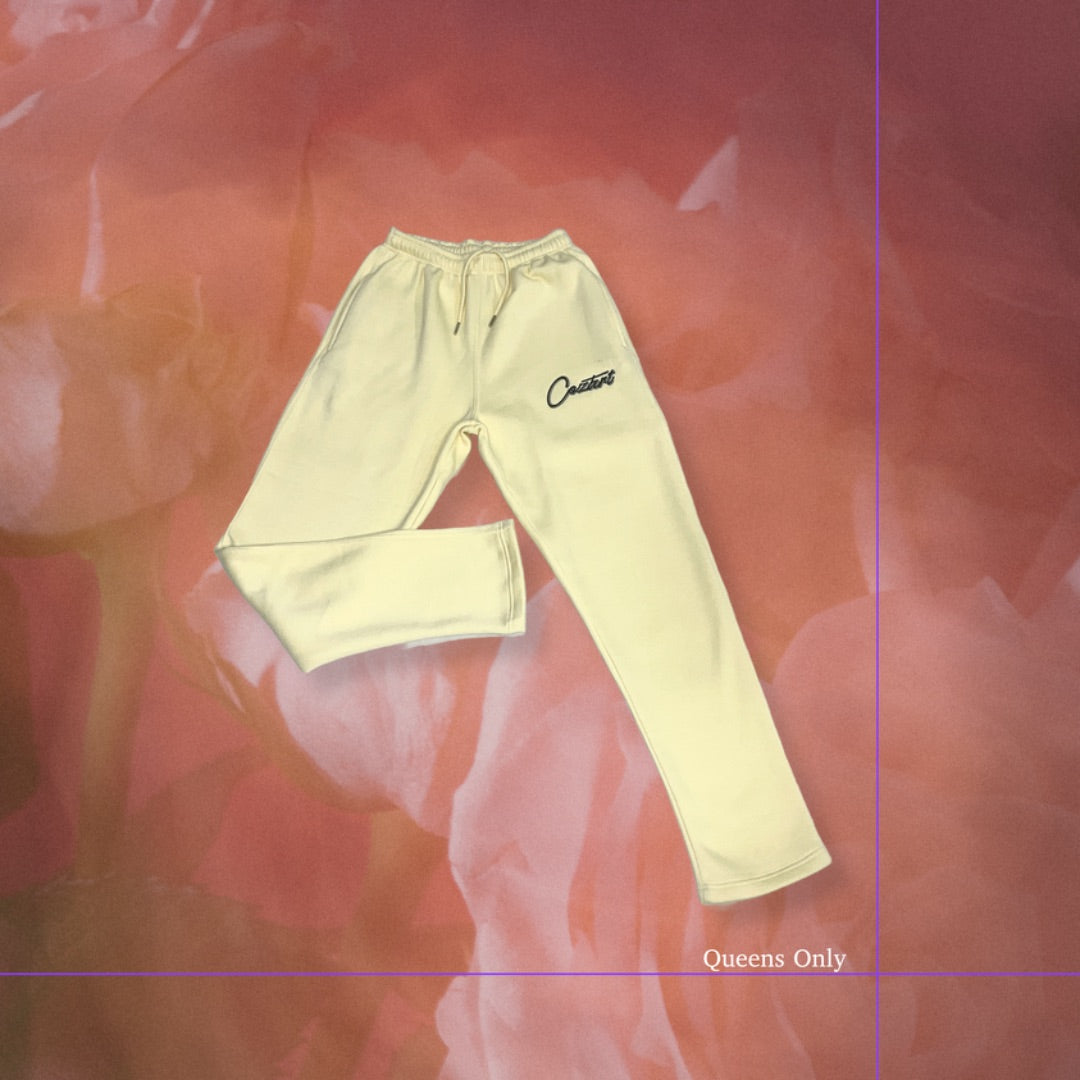 Éminence Grise Cream Zip Sweatsuit