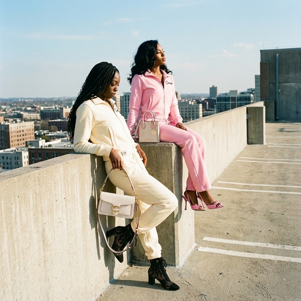 Éminence Grise Cream Zip Sweatsuit