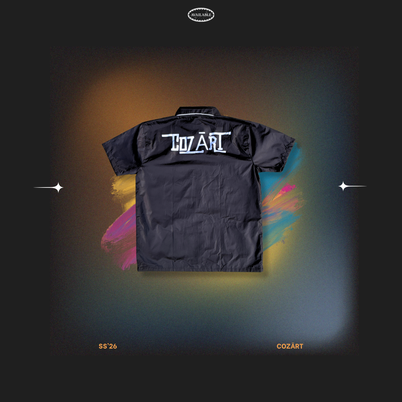Lumière Black Boxy Fit Zip Solid Colour Blocked Short Sleeve Nylon Shirt And Short 2 Piece Set